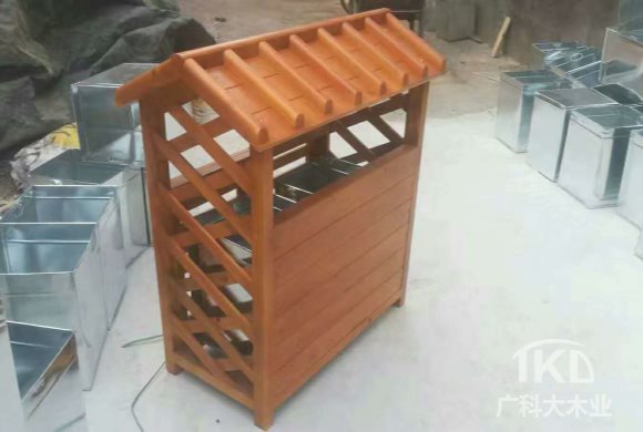 防腐木垃圾桶 防腐木垃圾桶