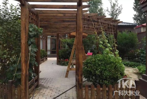 保定碳化木葡萄架制作