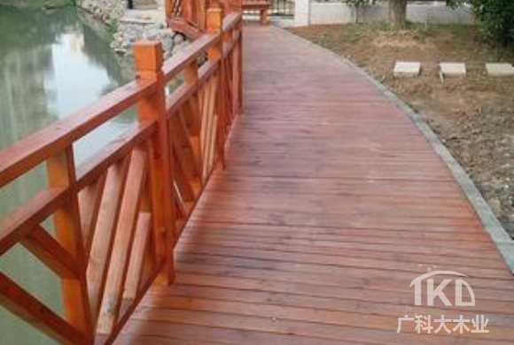 保定防腐木圍欄工程