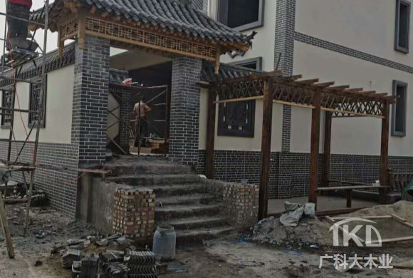 庭院防腐木門(mén)頭、門(mén)樓